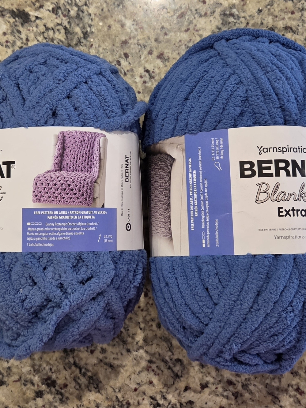 Bernat Blanket Extra Plush Yarn - Blue